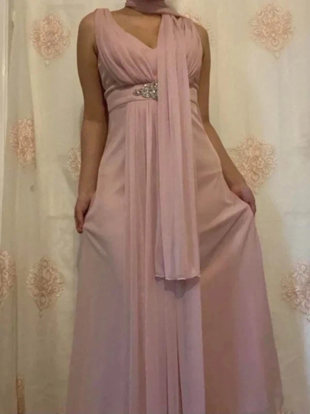 Pink ethereal dreamy princess fairy formal gown maxi dress